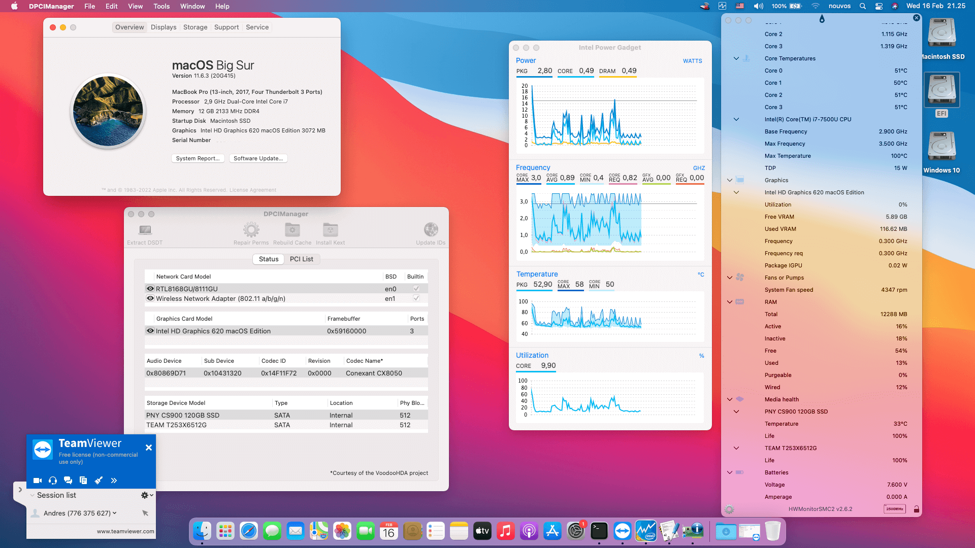Success Hackintosh macOS Big Sur 11.6.3 Build 20G415 in Asus A456UQ-FA073D